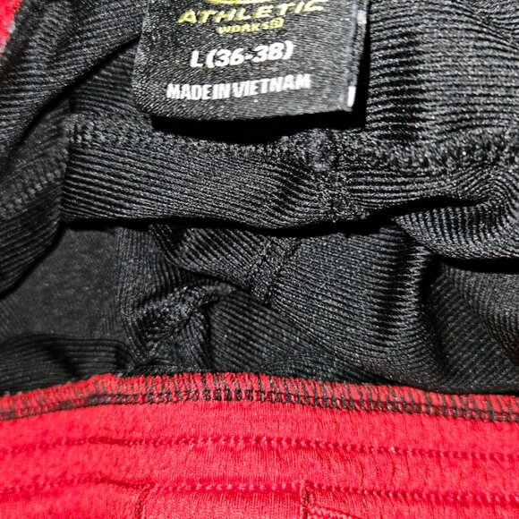 Athletic Works Red&Black Sweatpants Mens - Picture 2 of 2